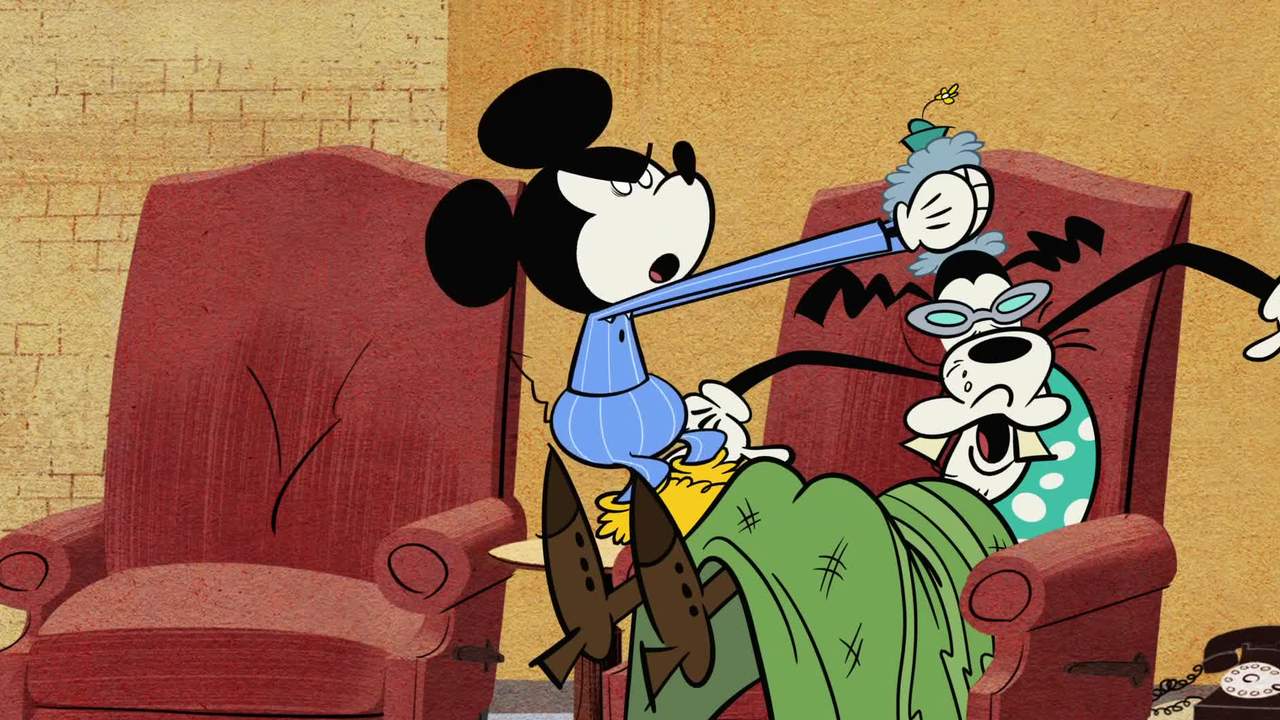 Yabla Player: Learn English: A Mickey Mouse Cartoon - Goofy's Grandma